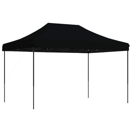 vidaXL Tente de fête Noir 279 x 410 x 315 cm Tissu Oxford, Jardin et Terrasse, Tente Canopy Pop-Up...