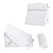 CASART Cuscino a cuneo, cuscino regolabile in memory foam inclinato con poggiatesta e fodera rimovibile, per dormire, lettura, post chirurgia, reflusso acido e mal di schiena (57 x 30 x 55 cm, bianco)