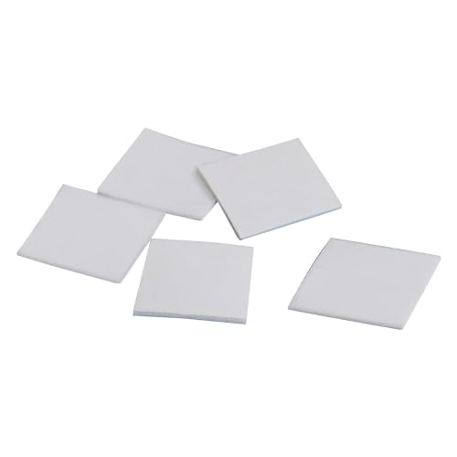 0.50 x 0.50 in. 0.062 in. Thick Polyethylene Double Sided Foam Squares White - Roll of 1296