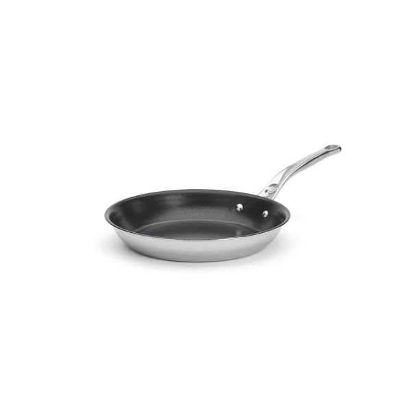 DE BUYER Padella Antiaderente AFFINITY, Acciaio Inox Multistrato, Rivestimento Interno in Ceramica, 28 cm, Compatibile con Induzione