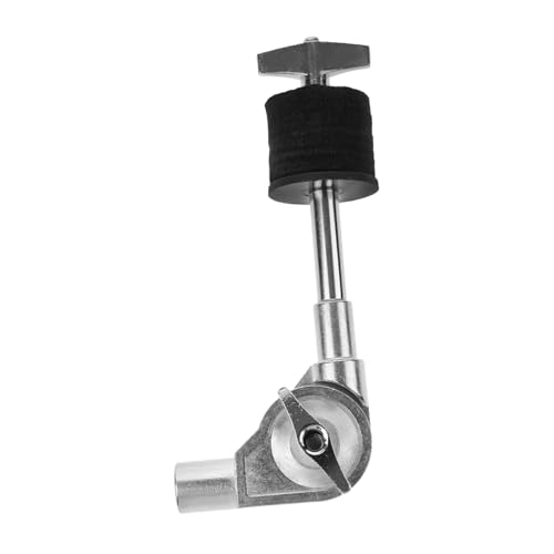 SUPVOX Cymbal Holder Connecting Rod Accessories Accessory Attachment Standard Cymbals Drum Clamp Mount Straight Bracket Stacker for Percussion Stacker for Drum Silver Metal