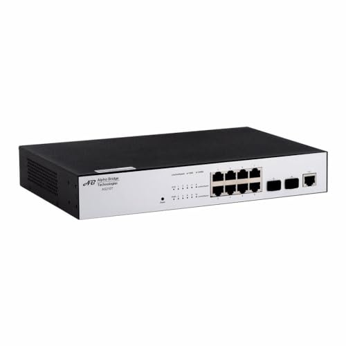 Image of Alpha Bridge AS210T Gigabit Layer 2 Ethernet Switch - Carrier-Grade Reliability, Enhanced Security, and Advanced QoS