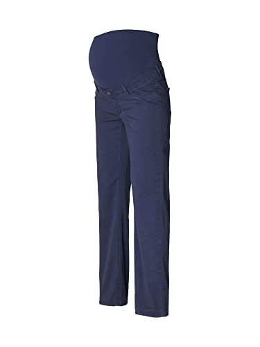 ESPRIT Maternity Damen Pants Woven Over The Belly Straight Hose, Dark Blue-405, 36/32