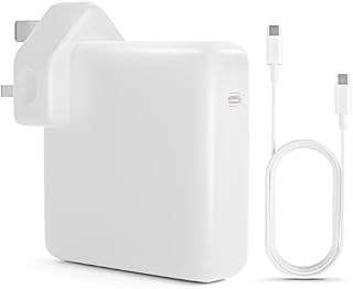 Mac Book Pro Charger, 96W USB C Charger Power Adapter for MacBook Pro 16, 15, 14, 13 inch 2021, 2020, 2019, 2018, New MacBook Air, iPad Pro and All USB C Devices, Included 6.6ft 5A USB C to C Cable