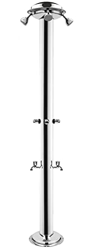 Sined Ducha Exterior De Acero Inoxidable 316L De 4 Estaciones Con Grifos, Inox