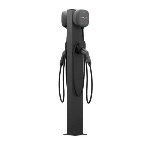 Wallbox Dual EV Charger Pedestal - Weatherproof Electric Vehicle...