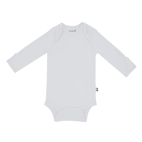 Image of KYTE BABY Soft Bamboo from Rayon Long Sleeve Unisex Bodysuit, 0-24 Months