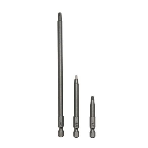 Massca No.2 Square Driver Bit Set includes 3 different lengths of No.2 Square Drivers. These drivers will fit any #2 square head screw.