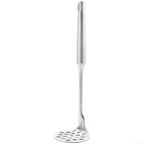 Ergonomischer Hand-Kartoffelstampfer aus rostfreiem Edelstahl für reibungslose Püree-Zubereitung, leicht zu reinigen und für den langfristigen Gebrauch in der Küche konzipiert (Kreis)