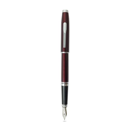 Cross Coventry Red Lacquer Fine Nib Fountain Pen, Black Ink
