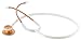 ADC Adscope Lite Model 619 Ultra Lightweight Clinician Stethoscope with Tunable AFD Technology, Lifetime Warranty, Rose Gold with White Tubing