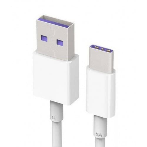 Generico Cavo USB-C Originale Ricarica Veloce Supercharge Compatibile Per Huawei P30 Lite, P30, P30 Pro, P20, P20 Pro, Mate 20, Mate 20 Pro, Mate 30