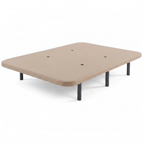 Shiito - Base Tapizada 3D Yecla 90x190 cm Beige 4 Aireadores 6 Patas