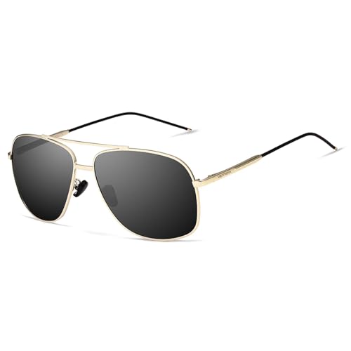 Lunettes de soleil polarisées pour homme style vintage et sport avec protection totale UV400