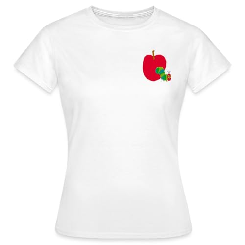 Spreadshirt Die Kleine Raupe Nimmersatt Durch Den Apfel Frauen T-Shirt, L,...