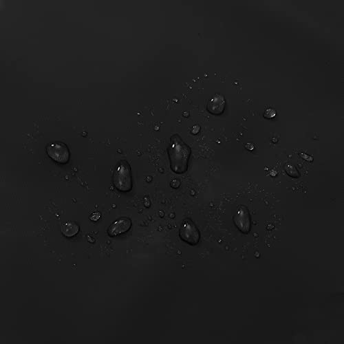 image for Barossa Design Extra Long Black Shower Curtain Liner with 3 Magnets - 