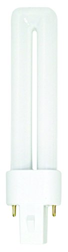 Luxrite LR20255 (4-Pack) CF7DS/835 7-Watt Single Tube Compact Fluorescent Light Bulb, Natural White 3500K, 400 Lumens, G23 Bi-Pin Base