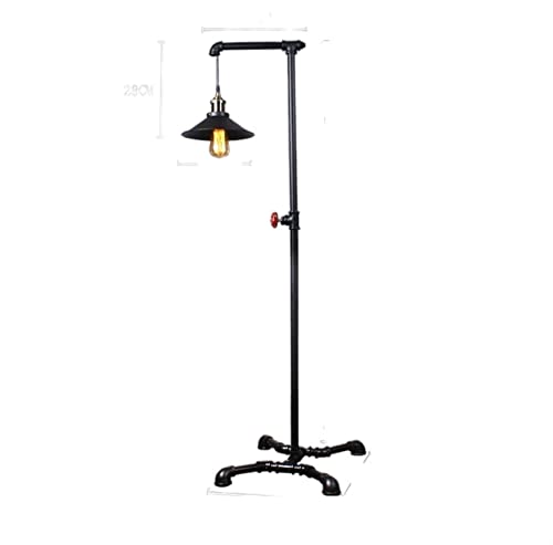 Lámpara de pie retro con tubo Feng Shui para una iluminación elegante en el hogar