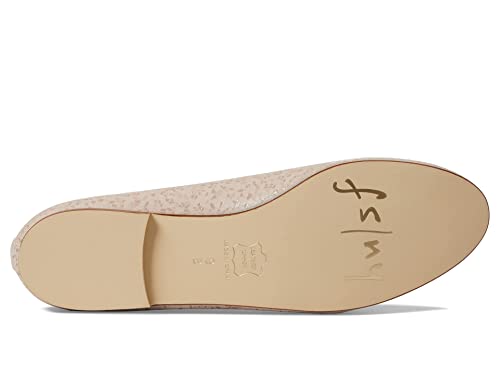 French Sole Jigsaw - Flats for Women - Leather Lining - Rubber Outsole - Scalloped Topline - Rounded Toe Nude Moscow Suede 8.5 M3