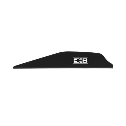 Vane Bohning Alpha AR 1250 empennage noir 7,1 cm pack flèche arc
