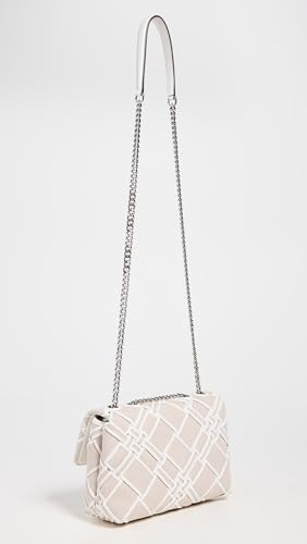 Tory Burch Women's Kira Woven Canvas Small Convertible Shoulder Bag3