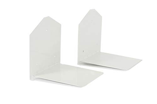 LIFA LIVING Estante Flotante Invisible, Juego de 2 estantes Invisibles de Pared para Libros, Estante metálico Color Blanco, Resistente hasta 6 kg