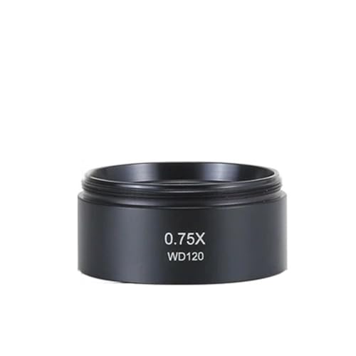 顕微鏡キット 0.3X 0.5X 0.7X 0.75X 1X 1.5X 2.0X 補助バーロー対物レンズ M48mm 糸ズームステレオ双眼三眼顕微鏡 顕微鏡レンズアダプター(0.7X)