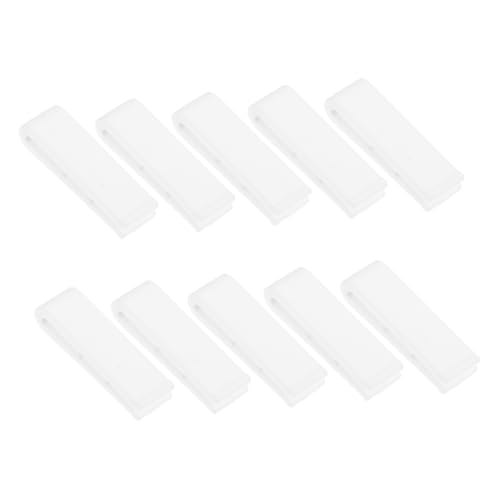 Gatuida 10 Piezas Bolsa sellada al vacío clip de sellado con cremallera clip de seguridad para sellar alimentos clips de sellado de almacenamiento de alimentos el plastico blanco