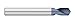Titan TC18812 Solid Carbide N/C Spotting Drill, 120 Degree Angle, Uncoated, 3/16" Size, 3/8" Flute Length, 3/16" Shank Diameter, 2" Overall Length