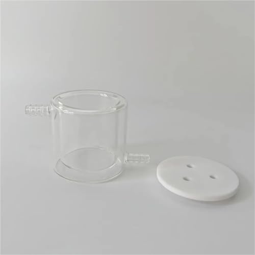 sujeniir Water Bath controllable Temperature Sealed electrolytic Cell Double-Layer Water Bath electrolytic Cell(Seal 150ml)