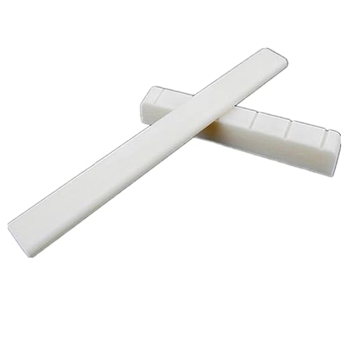 Totority Bone Classical Guitar Saddle Nut Set Inlaid Bridge Buffalo Bone Material