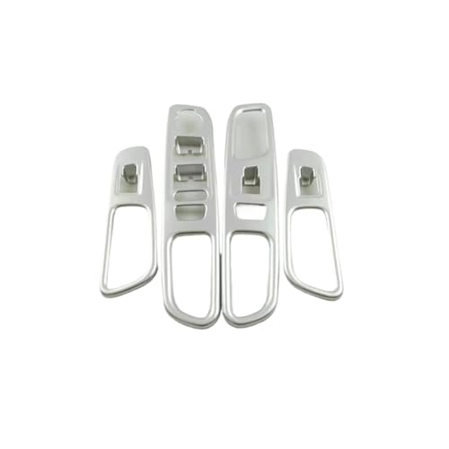 Protector de consola central de coche Embellecedor de cubierta de interruptor de elevación de vidrio para puerta interior y ventana de coche ABS para Renegade 2015-2017