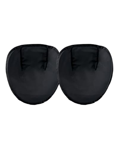 FEYRUN Pancake Training Glove, Baseball&Softball Fielding Trainer for Infield Practice, Softhands Foam Training Glove to Improve Glove to Throw Transition (Black (2 Pack))