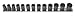 H.b. Products Inc TSCS3813B 13 Piece 3/8 Drive Shallow Turbo Socket Set Sae And Met.