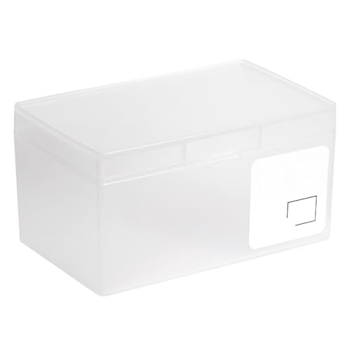 EZBUYGO クリアカードケースホルダー 長方形 プラスチック製 ポータブル デスクオーガナイザー コスメ小物収納 家庭用