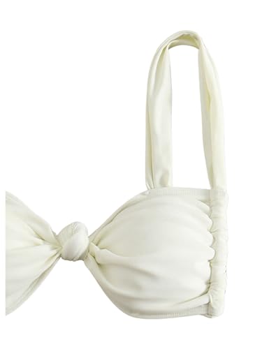 GORGLITTER Women's High Cut Thong String Swimsuit Triangle Knot Bikini Set Cute Summer Bathing Suit4