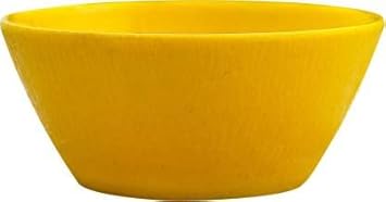 Microwave Safe Melamine Solid Vegetable Wooden Design Bowls??(Yellow, Pack of 5)