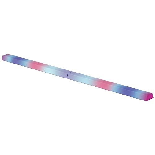 SPORTNOW Barra de Equilibrio Gimnasia Plegable 236 cm, Barra de Gimnasia Artística con Base Antideslizante, Viga de Equilibrio para Niños, Principiantes, Gimnastas Profesionales, Entrenamiento en Casa