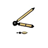 Lumineux : vert lumineux Saharuse 1 Jeu d\'aiguilles de Montre Lumineuses Vertes for Mouvement ST3600/6797/6498, Accessoires Conversion Manuelle Or Rose/Noir(Rose Gold)