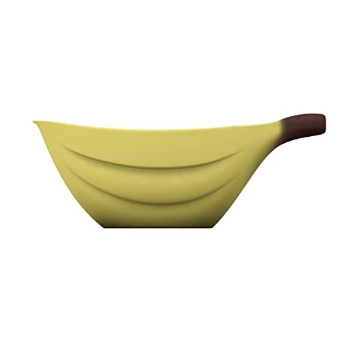 A di Alessi, Banana Milk Bowl Lattiera in fine bone china, ASG93, Decorata a Mano.