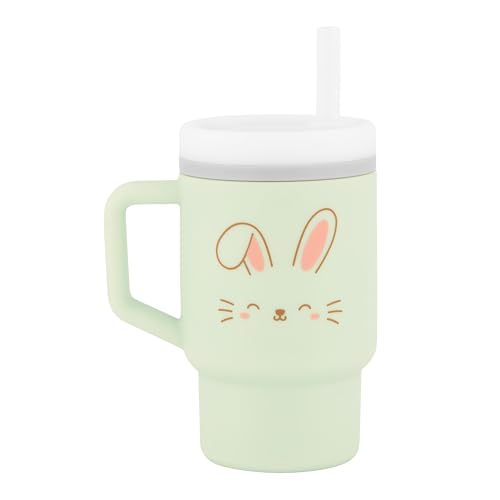 image for Infantino My 1st Tumbler, Silicone Sippy Cup with Straw & Handle, Spil