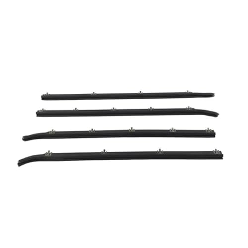 MKVAXR Joints de porte de fenêtre 4 pièces joints de garniture de balayage de fenêtre extérieure de voiture bande d'étanchéité de voiture for Bronco F250 F350 1987-1996