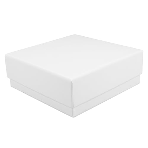 Mikikit Boîte Cryogénique en Papier Blanc Couvercle Intégré pour 81 Tubes Centrifuges, Protection Efficace pour Congélation et Travail de Recherche