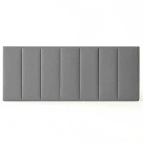 Belari Decor Cabecero Tapizado Moderno en Tela o Polipiel – Elegante, Cómodo y Decorativo – Fácil Instalación (Gris, Doble)