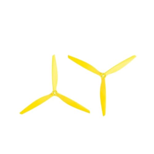 Hélices 13 pouces pour stabiliser un grand drone FPV de classe X jaune