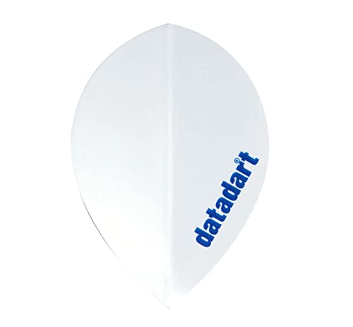 BitofBully darts Datadart CMF 20 Vuelos de dardos en forma de pera blanca 5 juegos