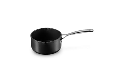 Le Creuset Toughened Nonstick Pro Open Saucepan with Double Pour Spouts, 1.7 qt.