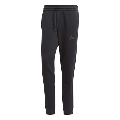 Pantalon en polaire homme noir chaud coupe fuselée adidas XXL