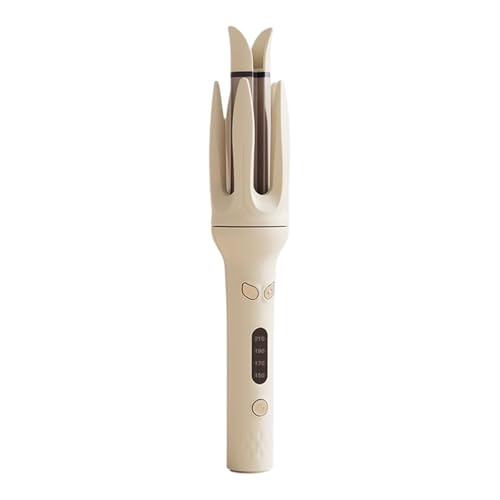 Image of Bnf 28mm Automatic Hair Curler Self Rotating Curling Iron for Ladies Girls Women light yellow Health & Beauty Hair Care & Styling Straightening & Curling Irons