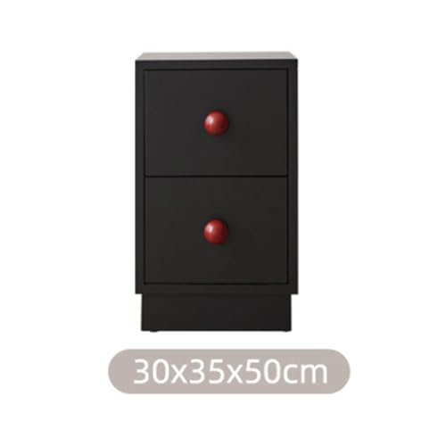 Table de chevet compacte ultra fine avec rangement rouge petit modèle pour chambre